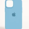 Sky Blue Silicone MagSafe iPhone Case