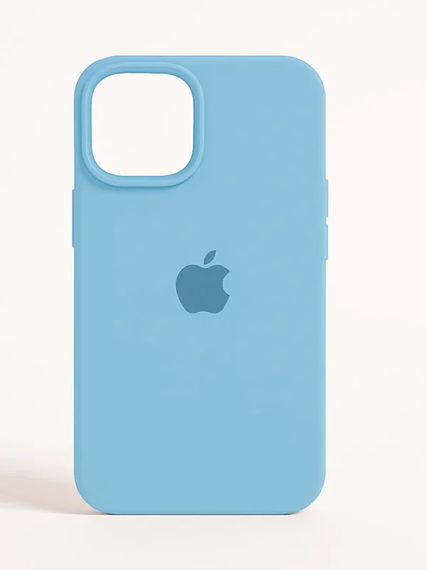 Sky Blue Silicone MagSafe iPhone Case