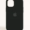 Matte Black Silicone MagSafe iPhone Case