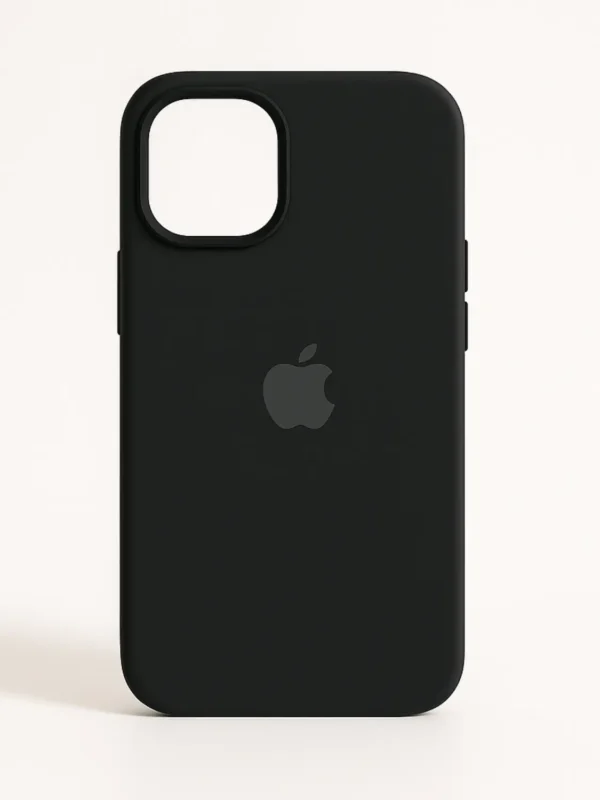 Matte Black Silicone MagSafe iPhone Case