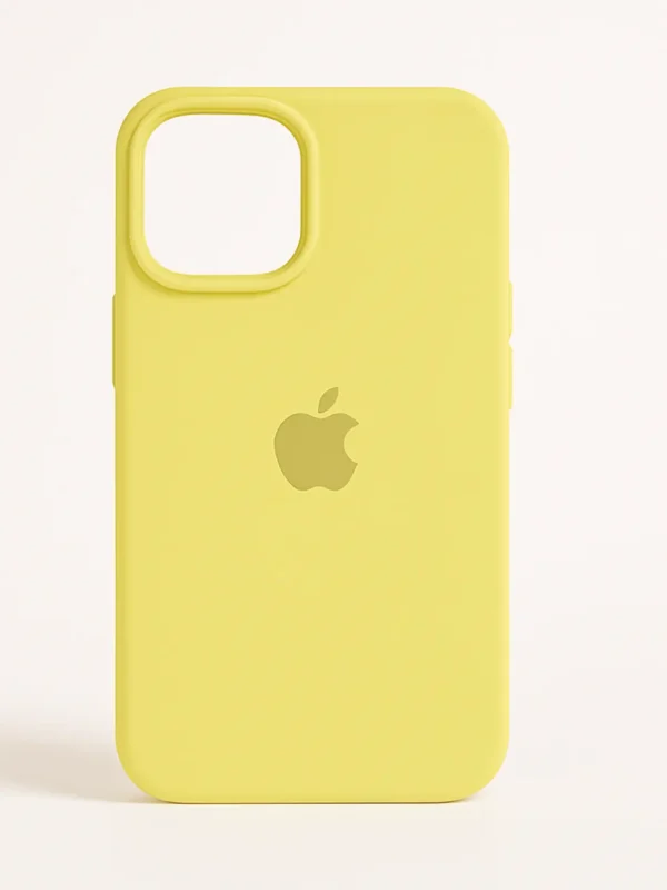 Bright Yellow Silicone MagSafe iPhone Case